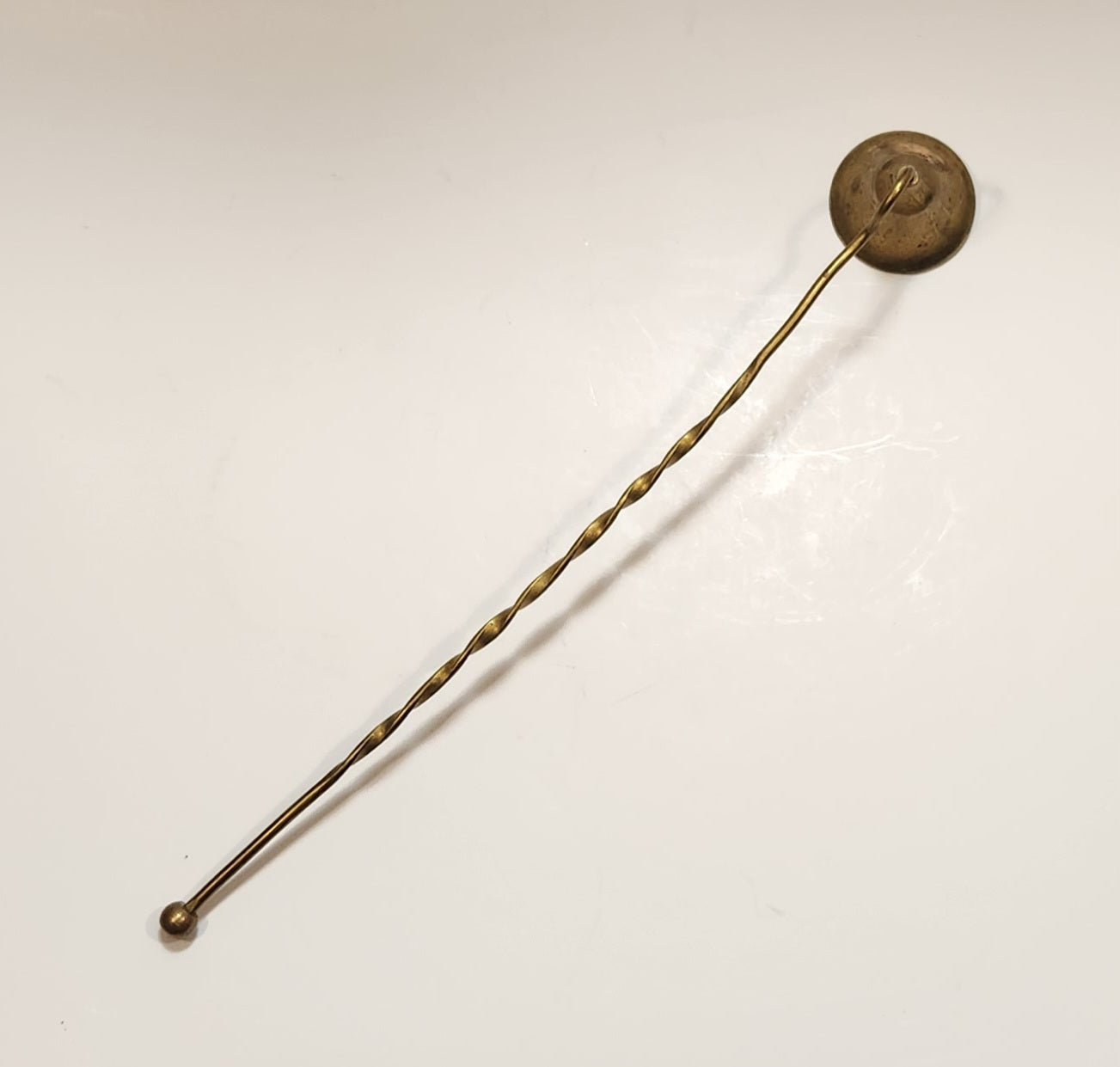 Vintage Twisted Brass Candle Wick Flame Snuffer Tool 5