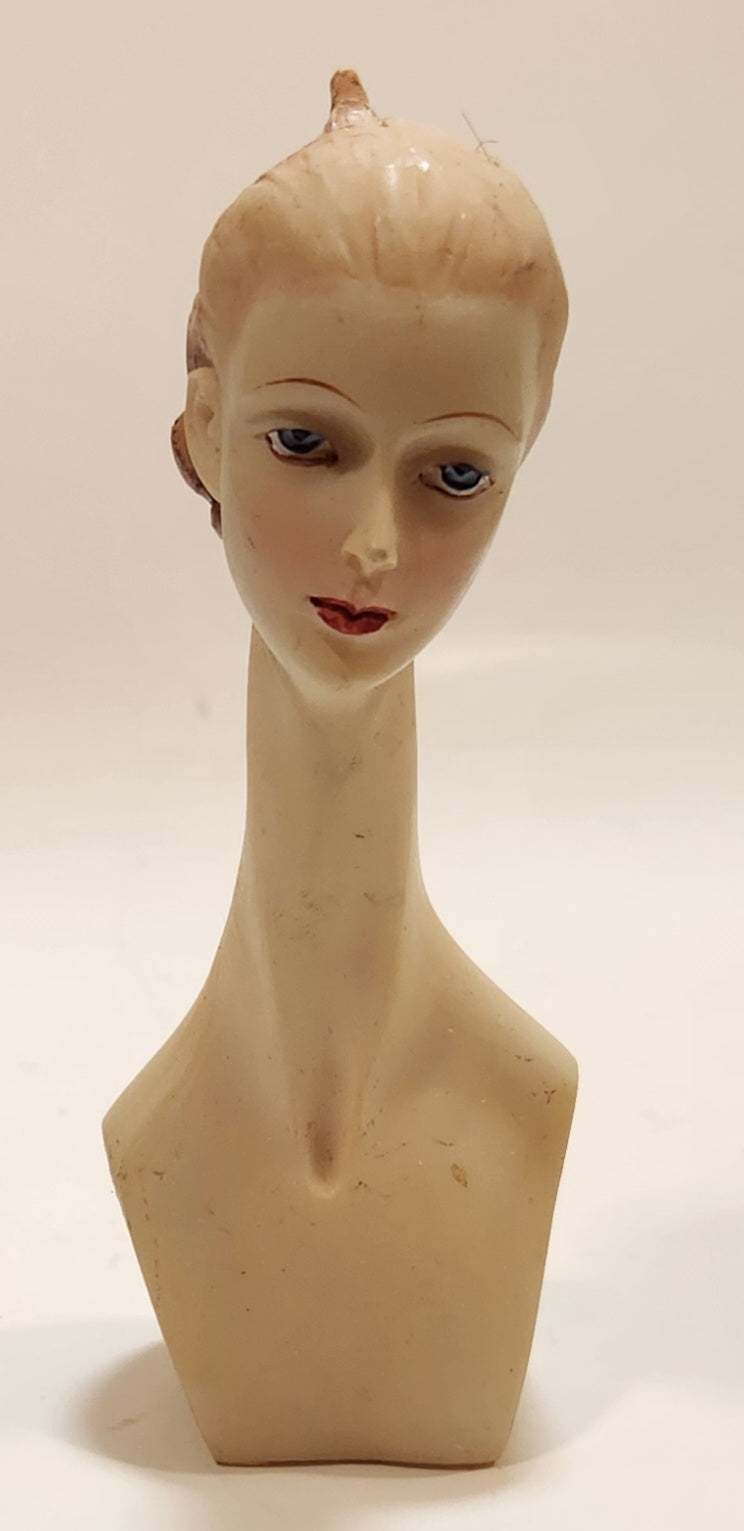 Woman with Long Neck 4 3/8" Tall Resin Ornament