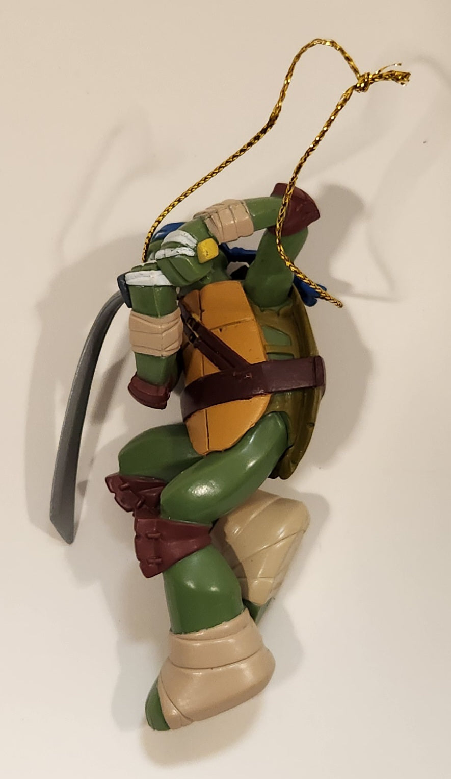 2013 Carlton Heirloom Viacom TMNT Teenage Mutant Ninja Turtles Donatello 4" Tall PVC Christmas Tree Hanging Ornament 3