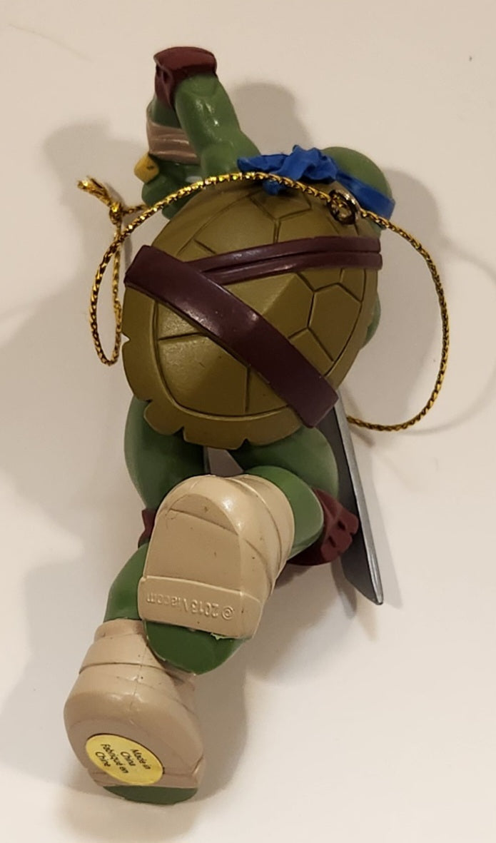 2013 Carlton Heirloom Viacom TMNT Teenage Mutant Ninja Turtles Donatello 4" Tall PVC Christmas Tree Hanging Ornament 5