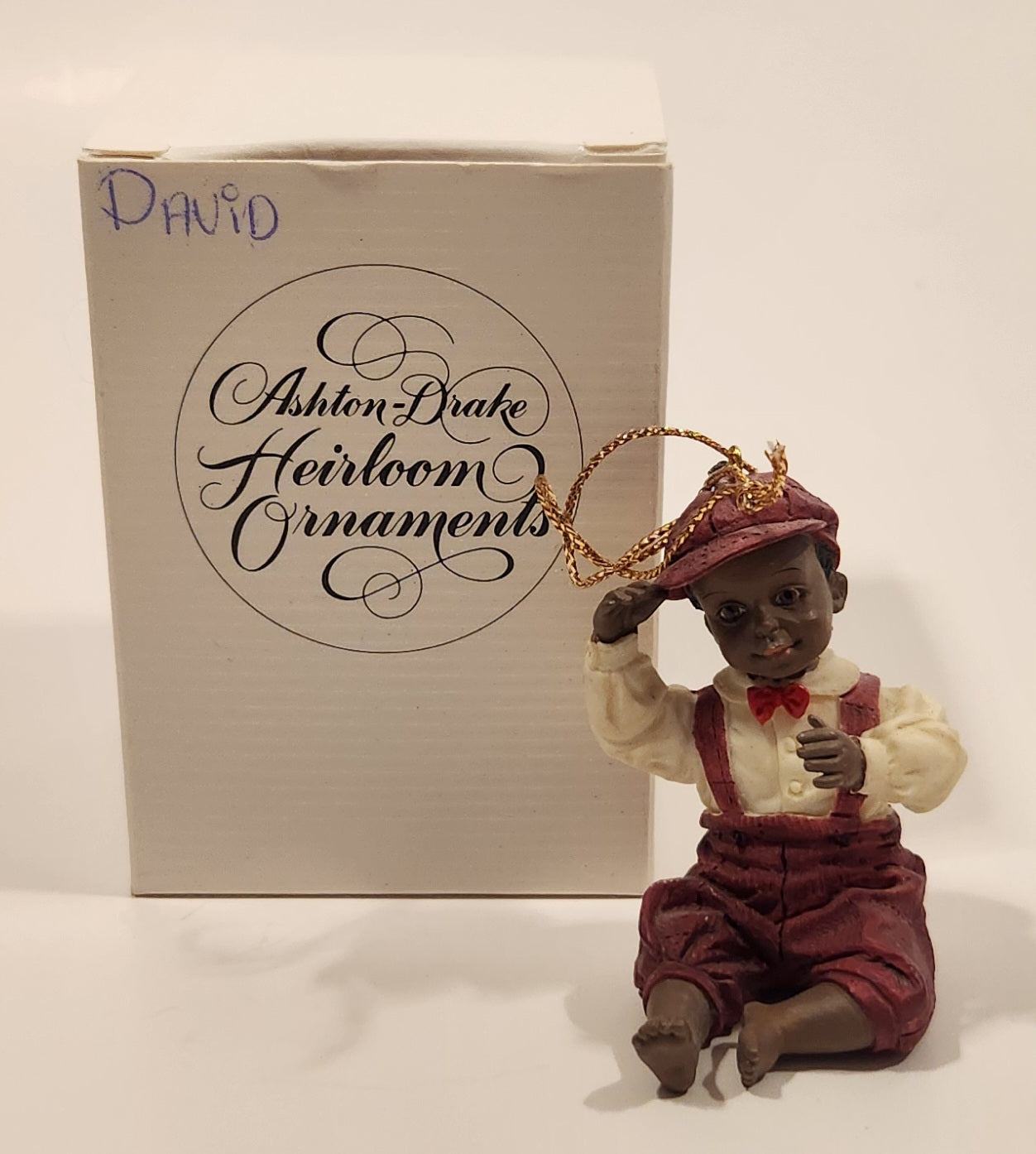 1993 Ashton Drake Heirloom Ornaments David Porcelain Figurine by Yolanda Bello 2