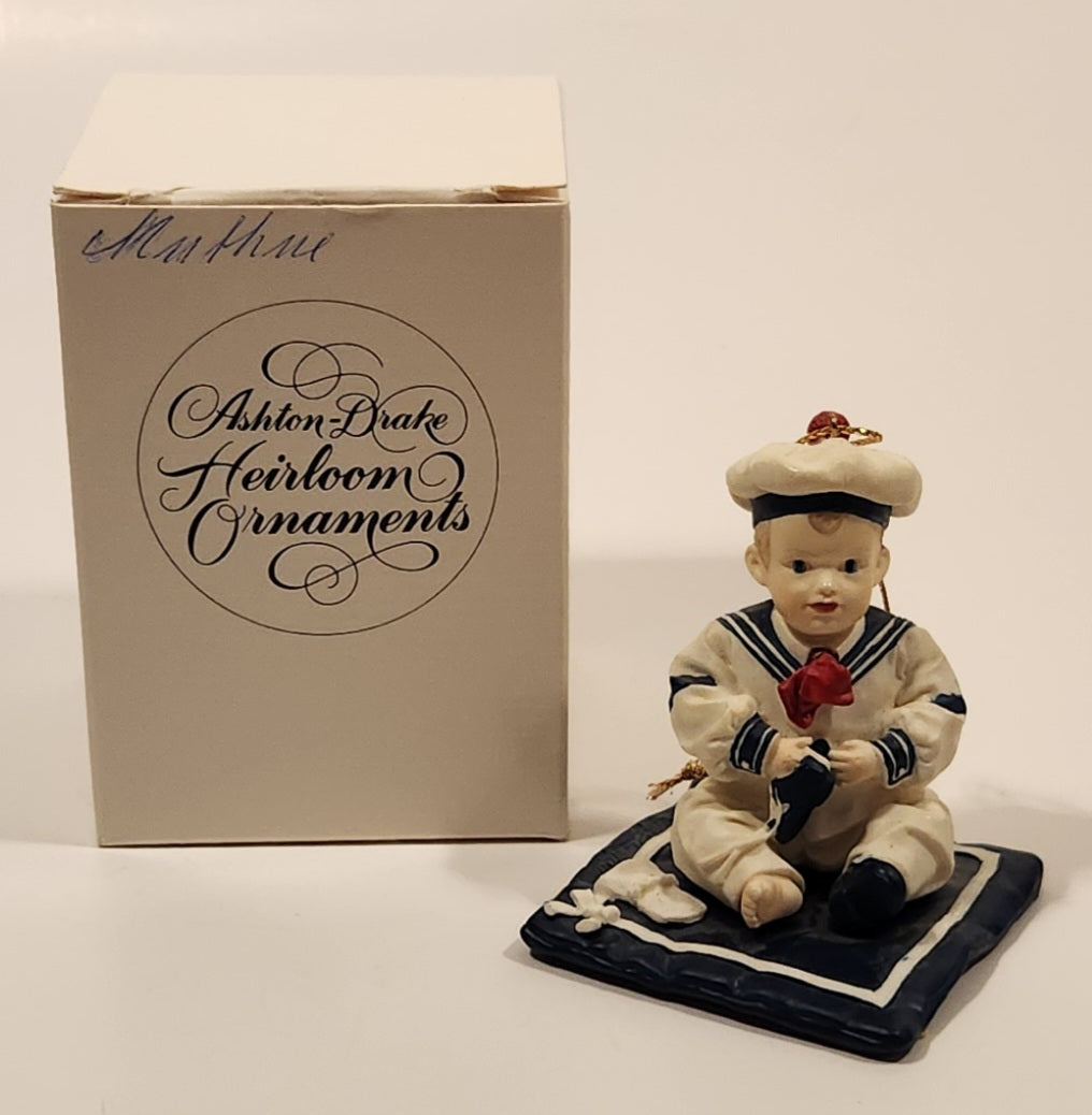 1993 Ashton Drake Heirloom Ornaments Matthew Porcelain Figurine by Yolanda Bello 3