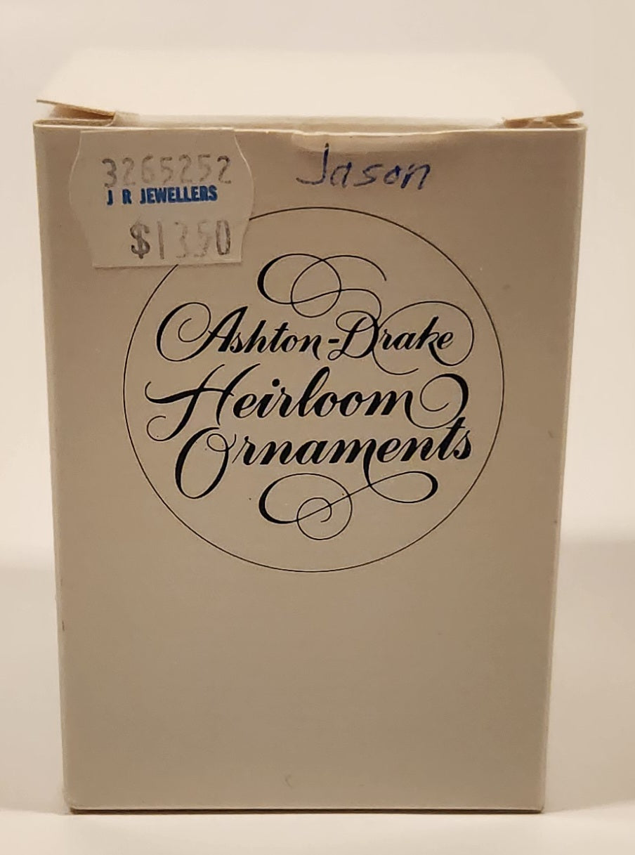 1993 Ashton Drake Heirloom Ornaments Jason in Blue Clown Suit Porcelain Figurine by Yolanda Bello 12