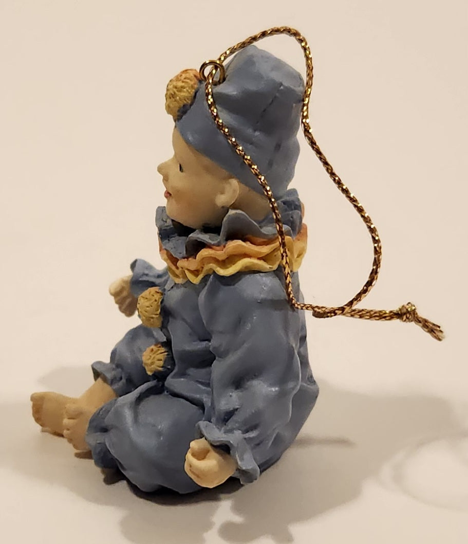 1993 Ashton Drake Heirloom Ornaments Jason in Blue Clown Suit Porcelain Figurine by Yolanda Bello 5