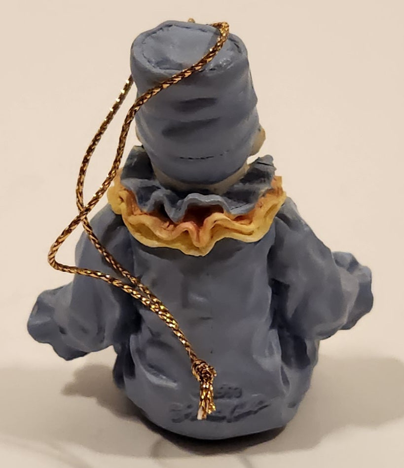 1993 Ashton Drake Heirloom Ornaments Jason in Blue Clown Suit Porcelain Figurine by Yolanda Bello 6