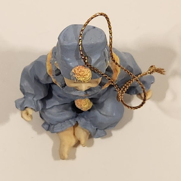 1993 Ashton Drake Heirloom Ornaments Jason in Blue Clown Suit Porcelain Figurine by Yolanda Bello 10