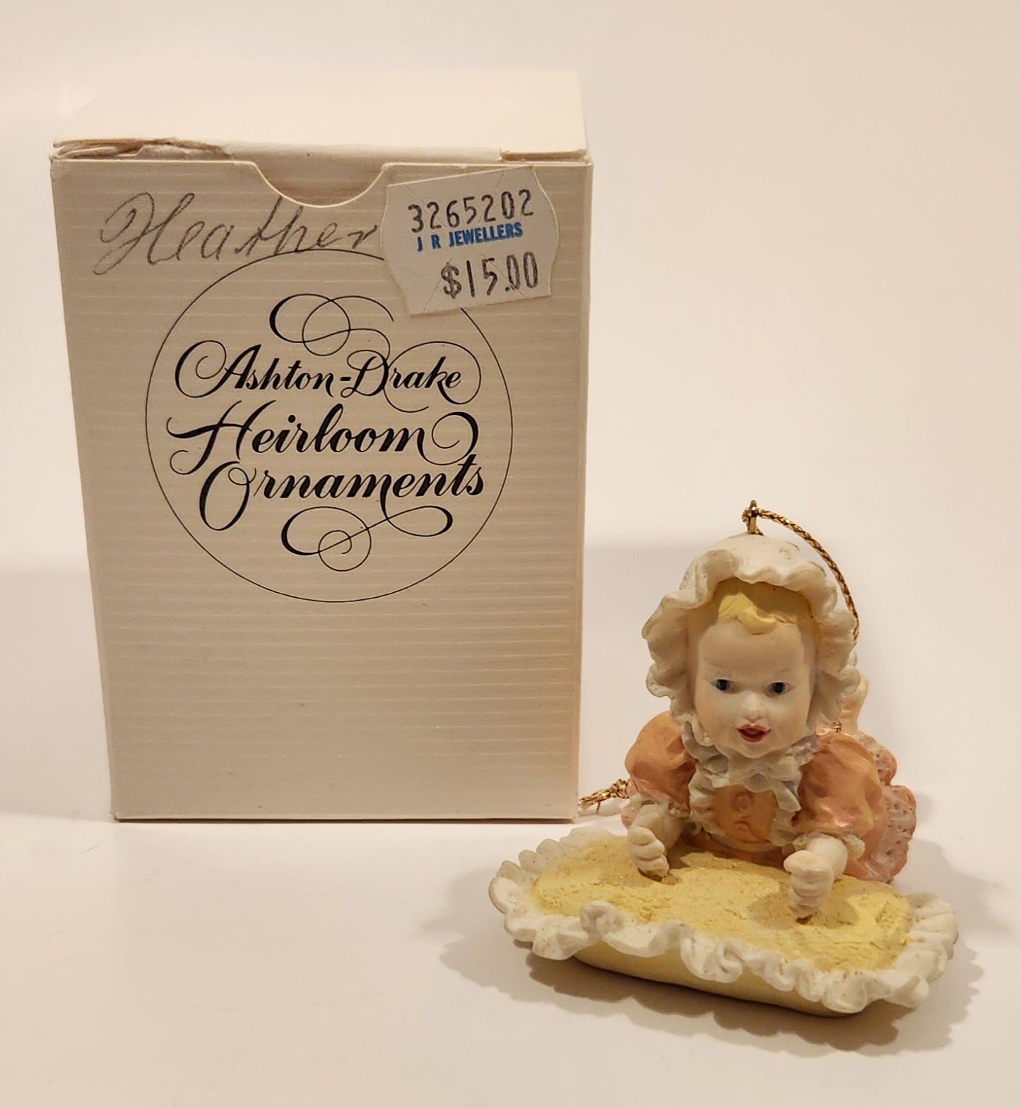1993 Ashton Drake Heirloom Ornaments Heather Porcelain Figurine by Yolanda Bello 3