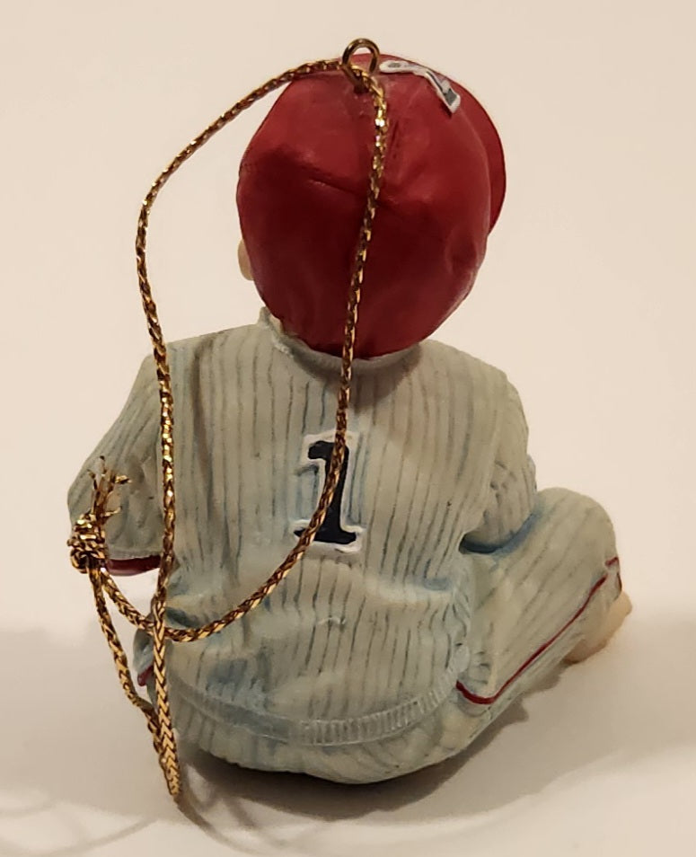 1993 Ashton Drake Heirloom Ornaments Michael in Baseball Uniform Porcelain Figurine by Yolanda Bello 5