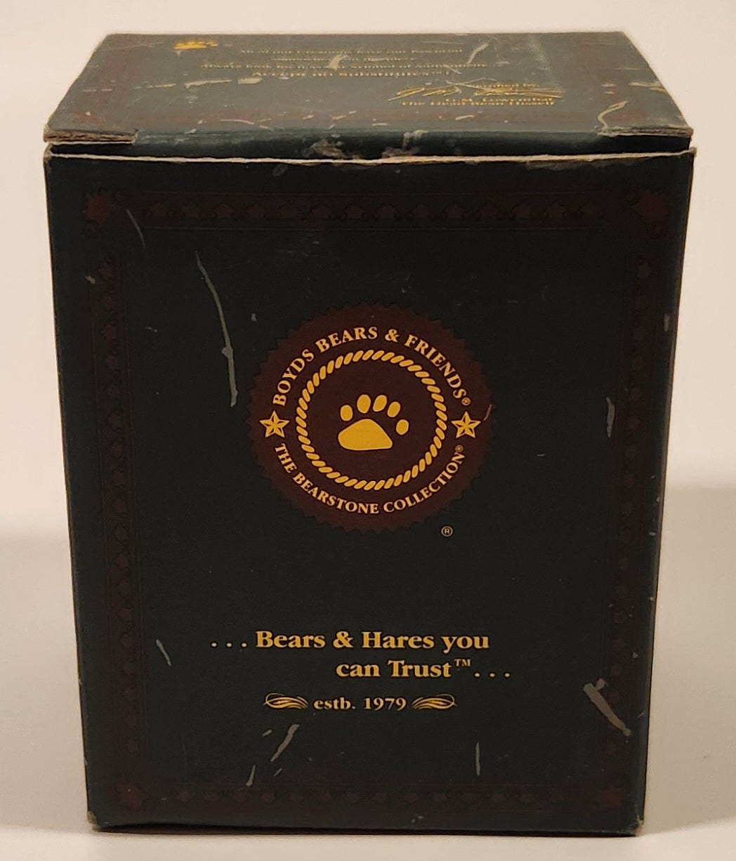 2001 Boyds Bear & Friends The Bearstone Collection Halloween Tabitha's Ride Batty Flight Resin Snow Globe #393006 17