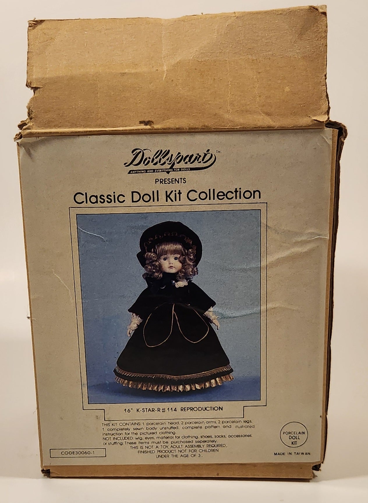 Dollspart Classic Doll Kit Collection 16" K-Star-R #114 Reproduction Porcelain Doll New in Box