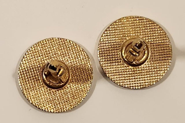 Big Horn Sheep Ram Standing on Cliff Red Background Gold Tone Cufflinks 8
