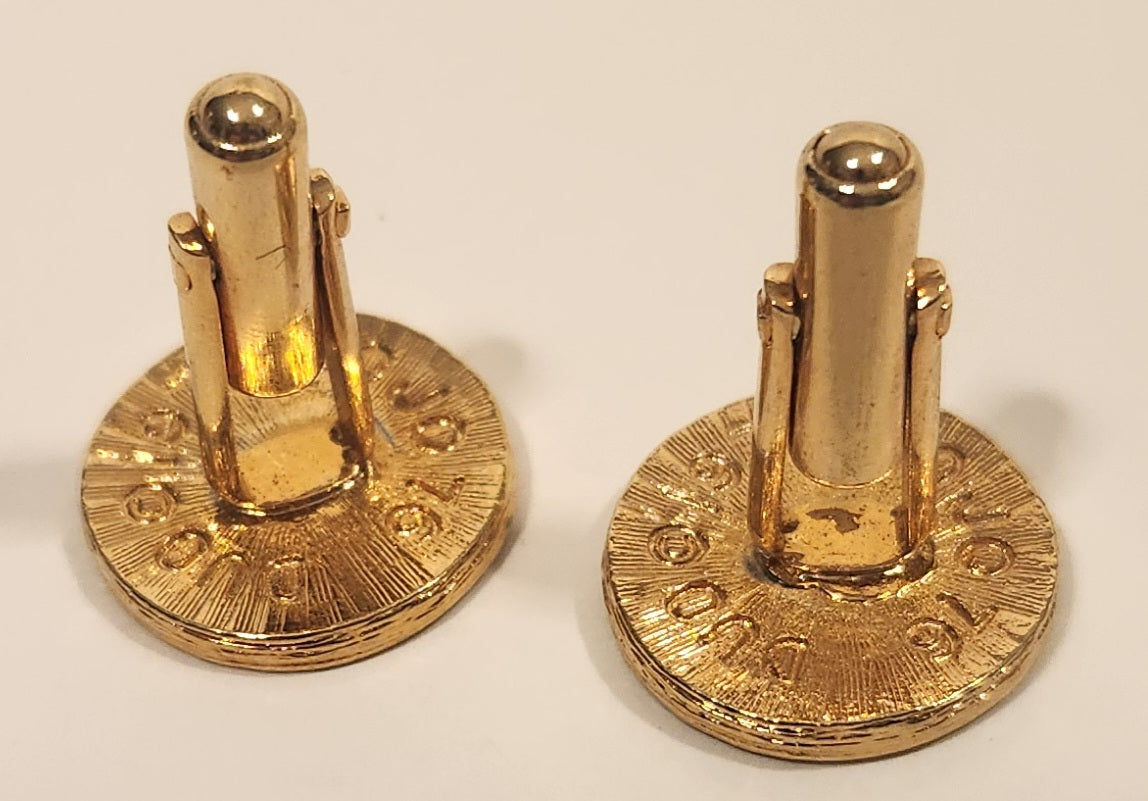 Vintage 1976 Montreal Summer Olympics Gold Tone Cufflinks 5