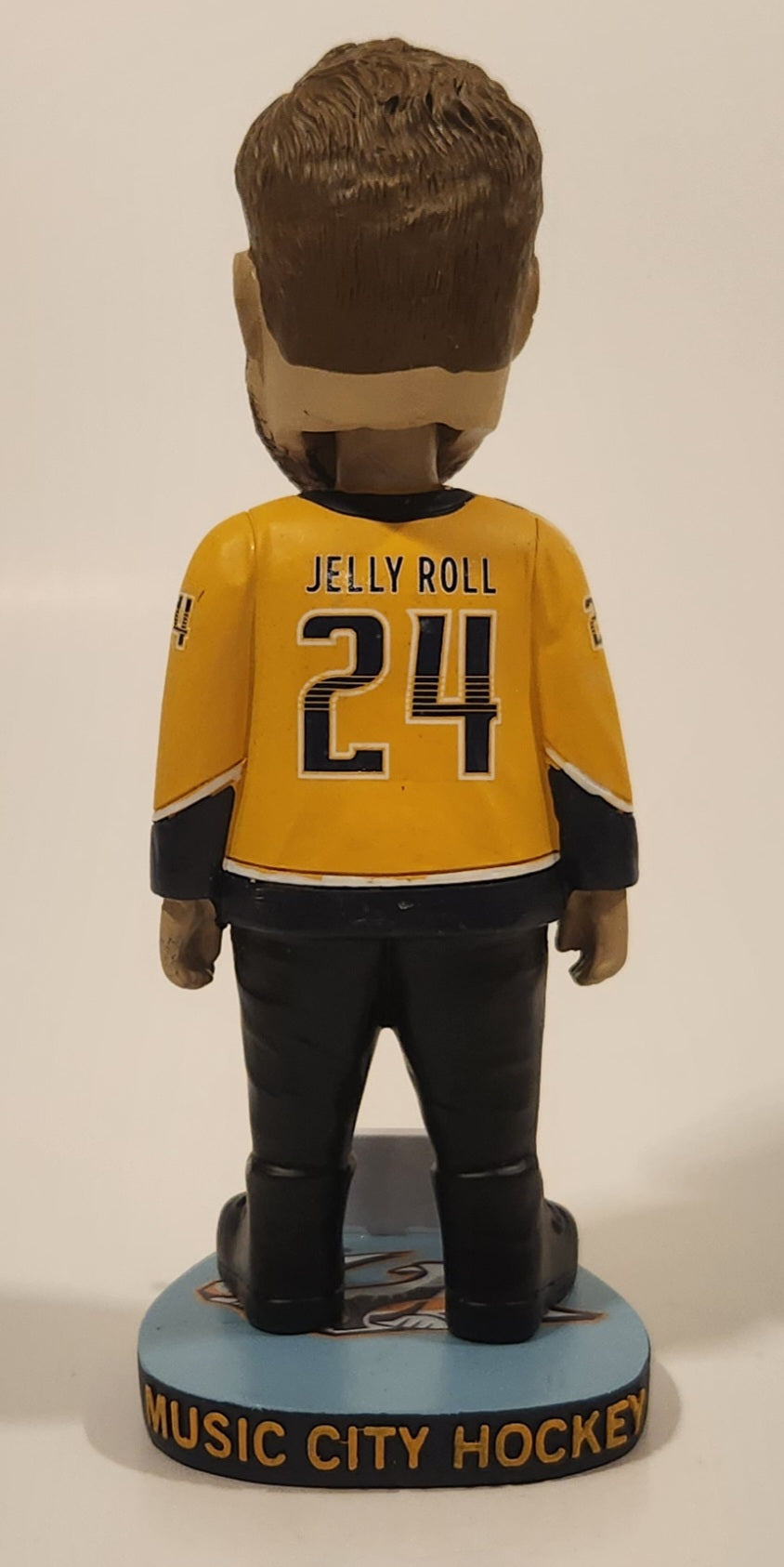 2025 BDA Sports NHL Nashville Predators Music City Hockey Bobblehead Series Smash Ville Jelly Roll 7" Tall Resin Figure New in Box 4