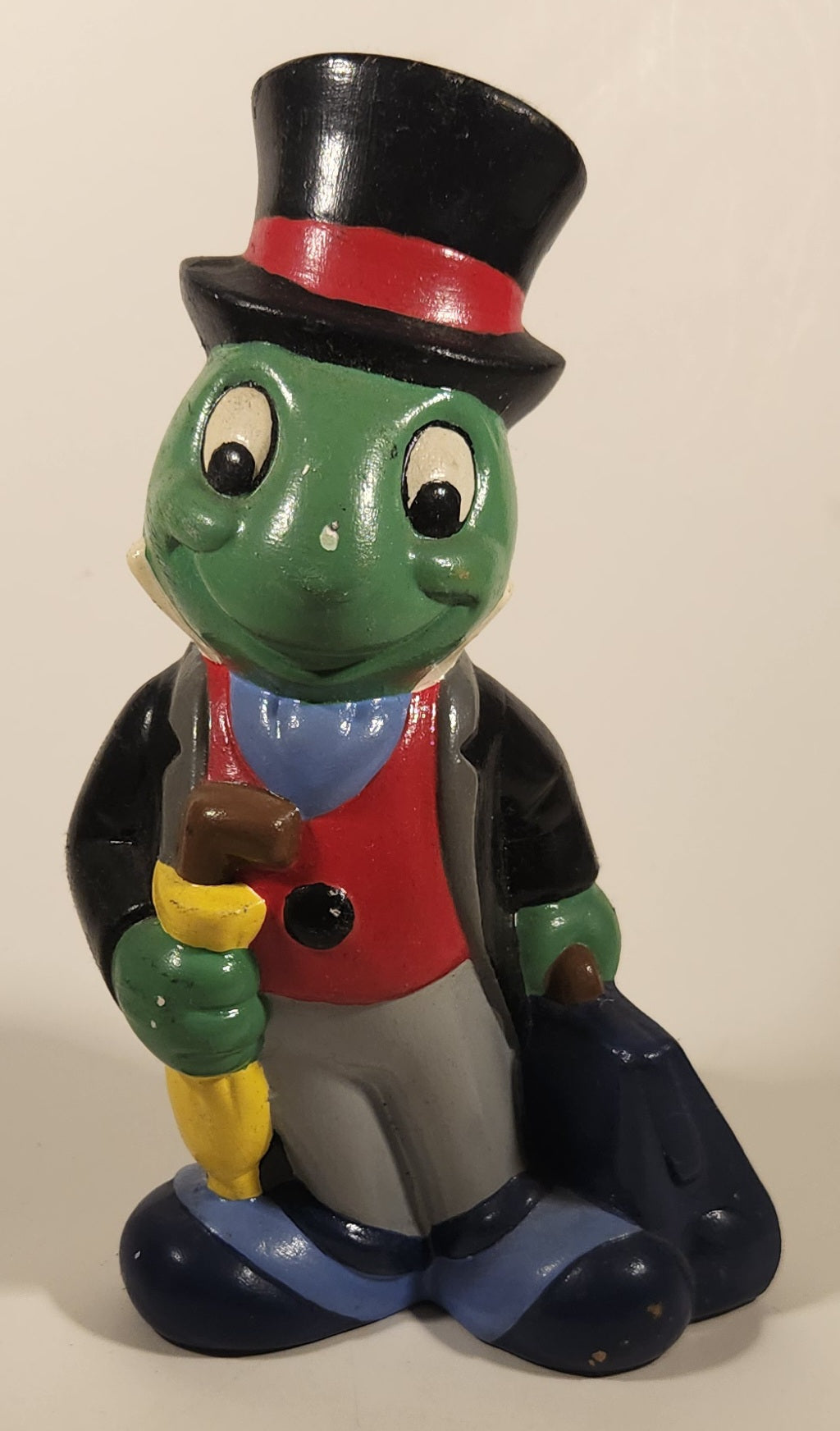 Vintage 1970s Walt Disney Productions Jiminy Cricket 9" Tall Ceramic Figure 5