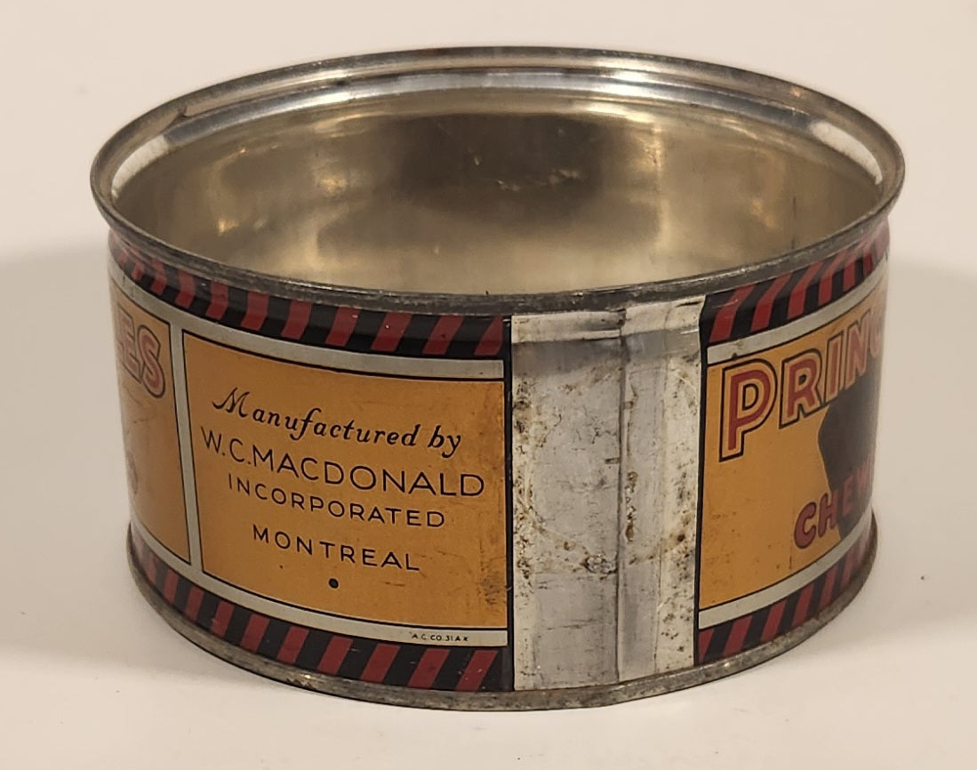 Vintage W.C. Macdonald Prince of Wales Chewing Tobacco Tin Metal Can No Lid 4