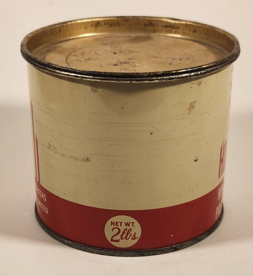 Vintage 1940s Sasco Honey 2 Lb Tin Metal Can Saskatchewan Honey Company Tisdale, Saskatchewan 4