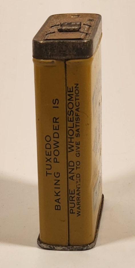 Vintage Tuxedo Pure Celery Seed Yellow 3 1/4" Tall Tin Metal Spice Container 4