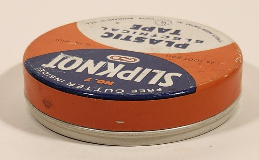 Vintage Plymouth Rubber Company Canton Massachusetts Slipknot No. 7 Plastic Electrical Tape Tin Metal Container 4