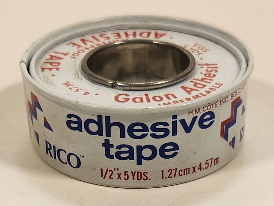Vintage H.M. Cote Inc. Boucherville, Canada Rico Waterproof Adhesive Tape Tin Metal Container