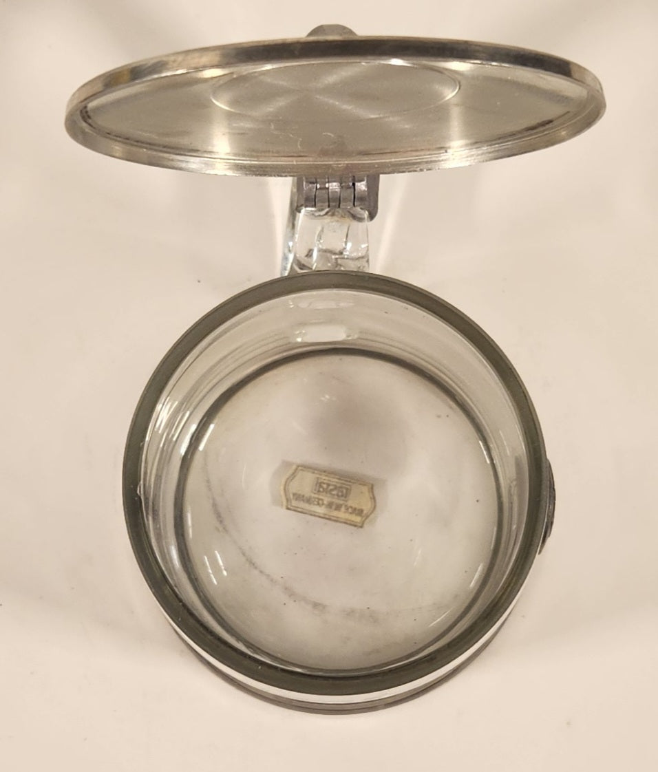 Rare Rastal Molson 1786-1986 200th Annivesary Founder John Molson Clear Glass Beer Mug with Metal Lid 5