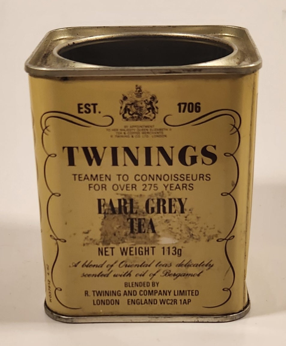Twinings Earl Grey Tea Tin Metal Container 3