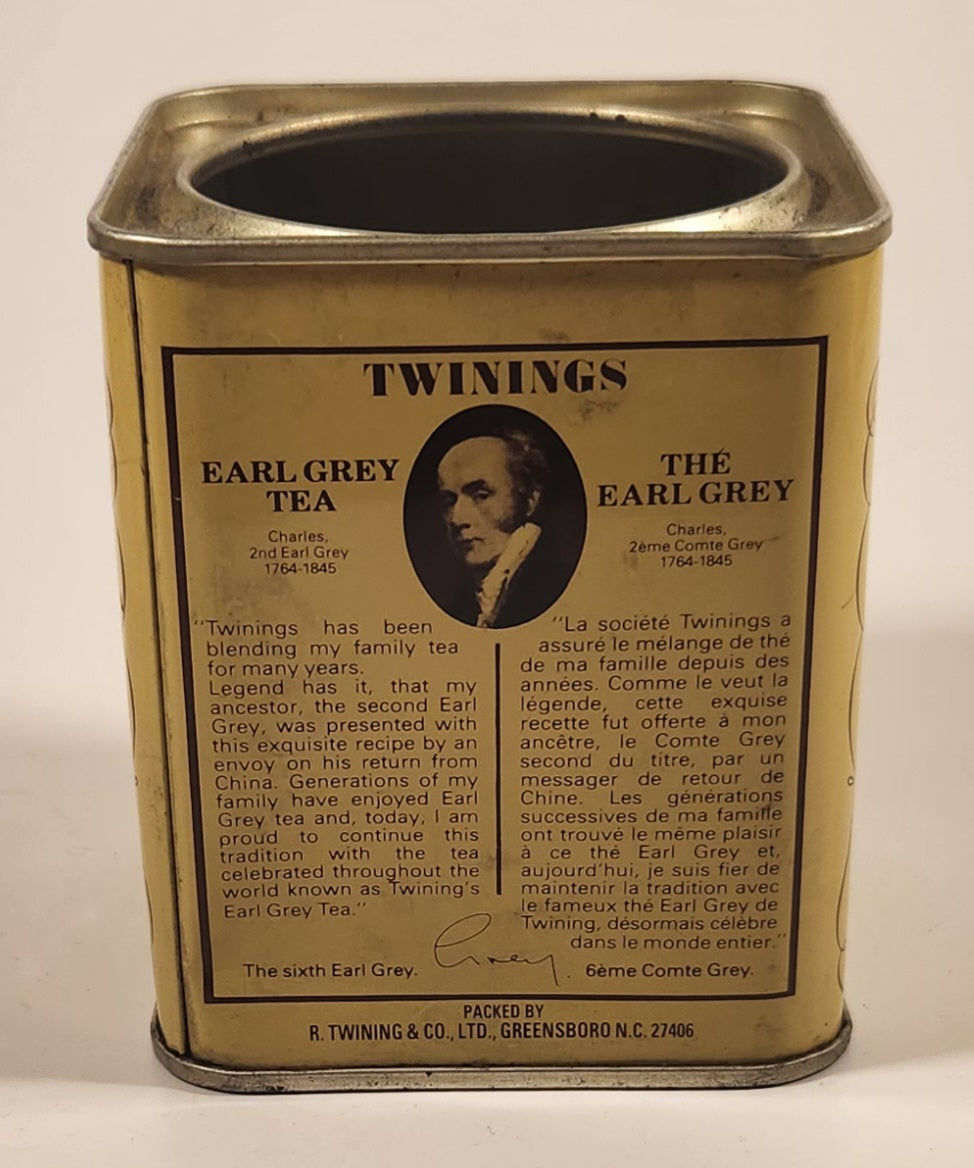 Twinings Earl Grey Tea Tin Metal Container 4