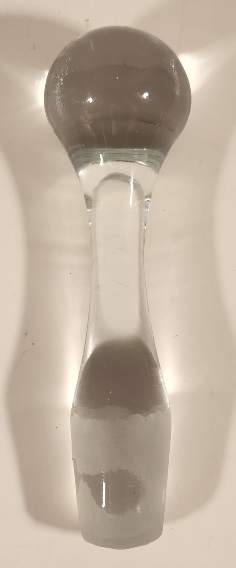 Heavy Clear Glass Bottle Stopper