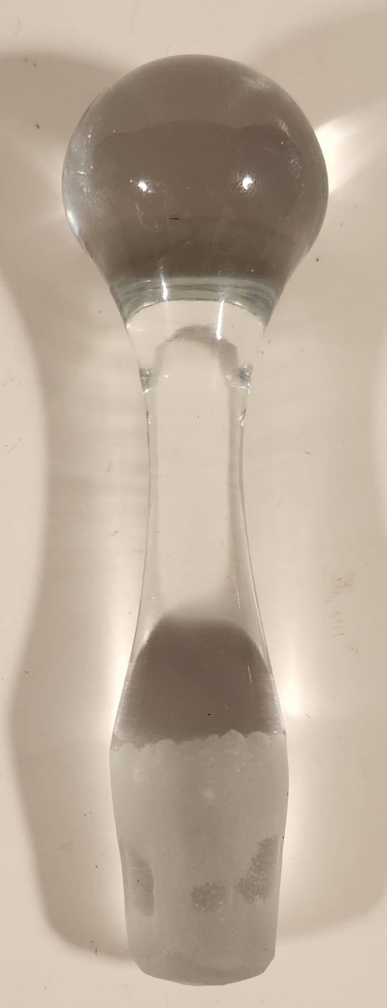 Heavy Clear Glass Bottle Stopper 2