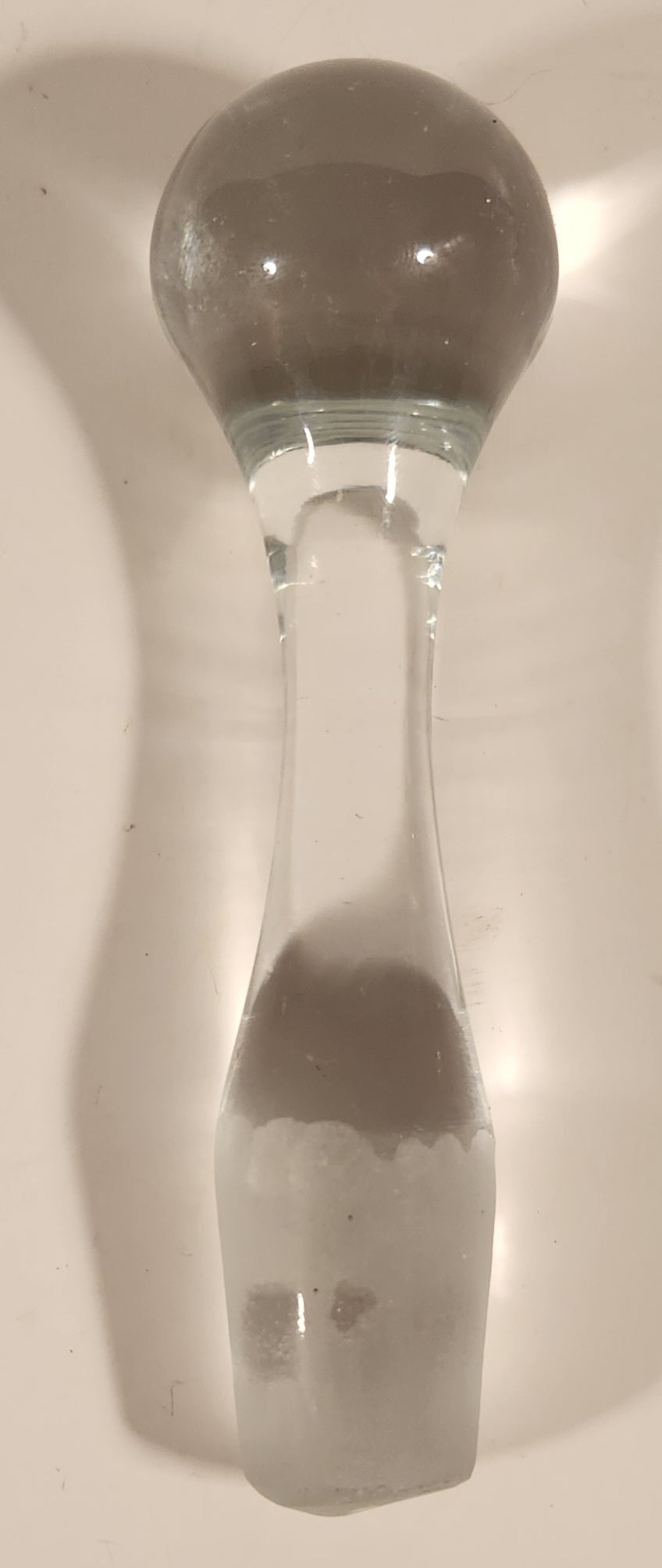 Heavy Clear Glass Bottle Stopper 3