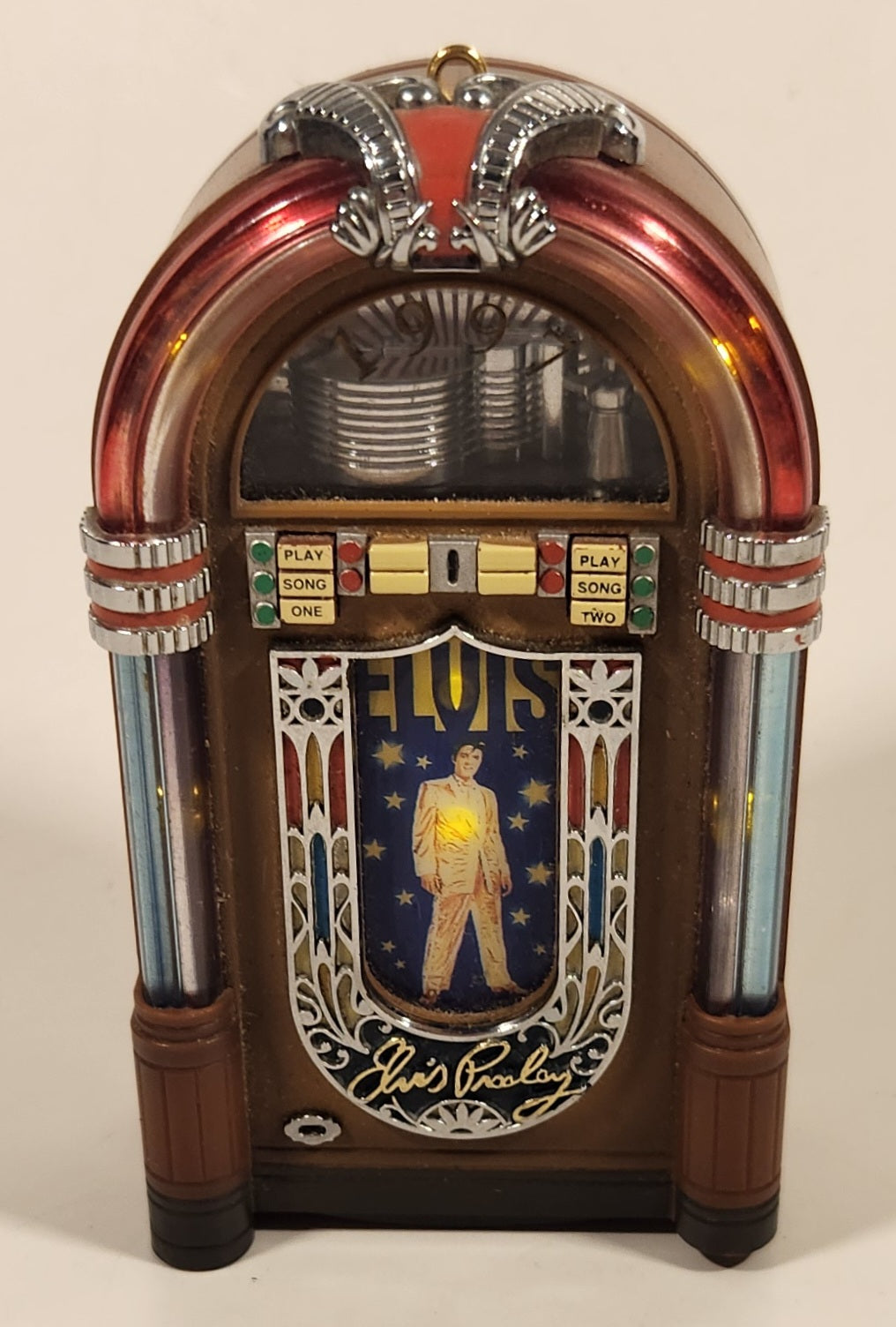 1997 Carlton Cards Elvis Presley Lights & Music Limited Edition Jukebox - Plays Two Songs