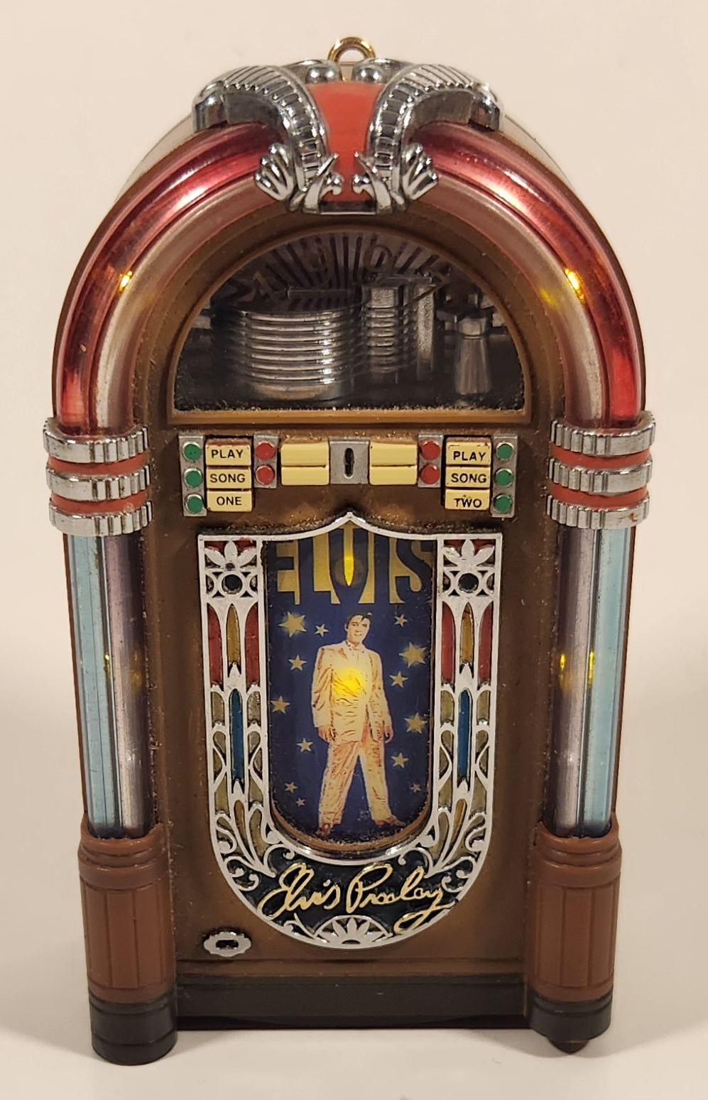 1997 Carlton Cards Elvis Presley Lights & Music Limited Edition Jukebox - Plays Two Songs 2