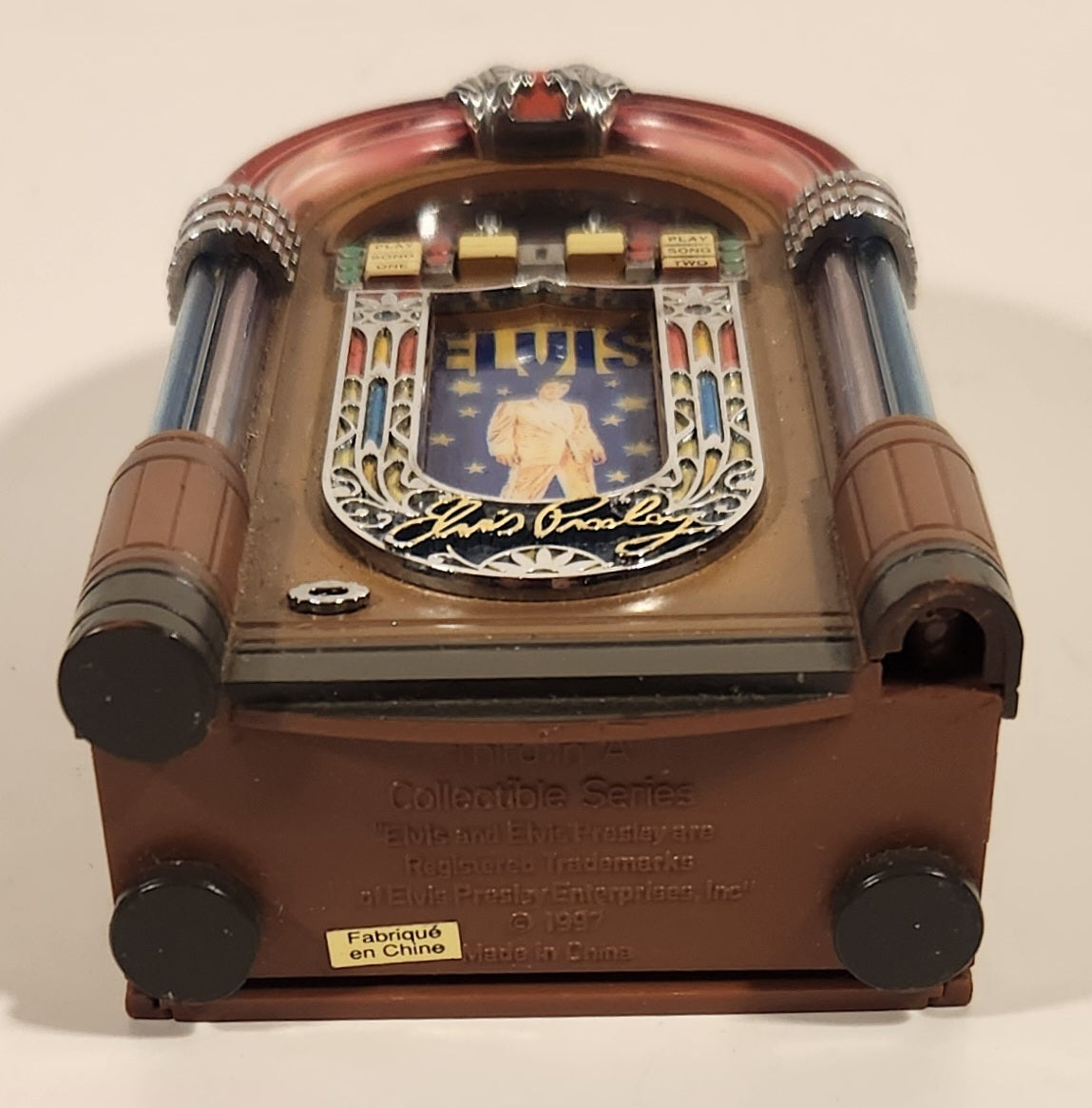 1997 Carlton Cards Elvis Presley Lights & Music Limited Edition Jukebox - Plays Two Songs 12