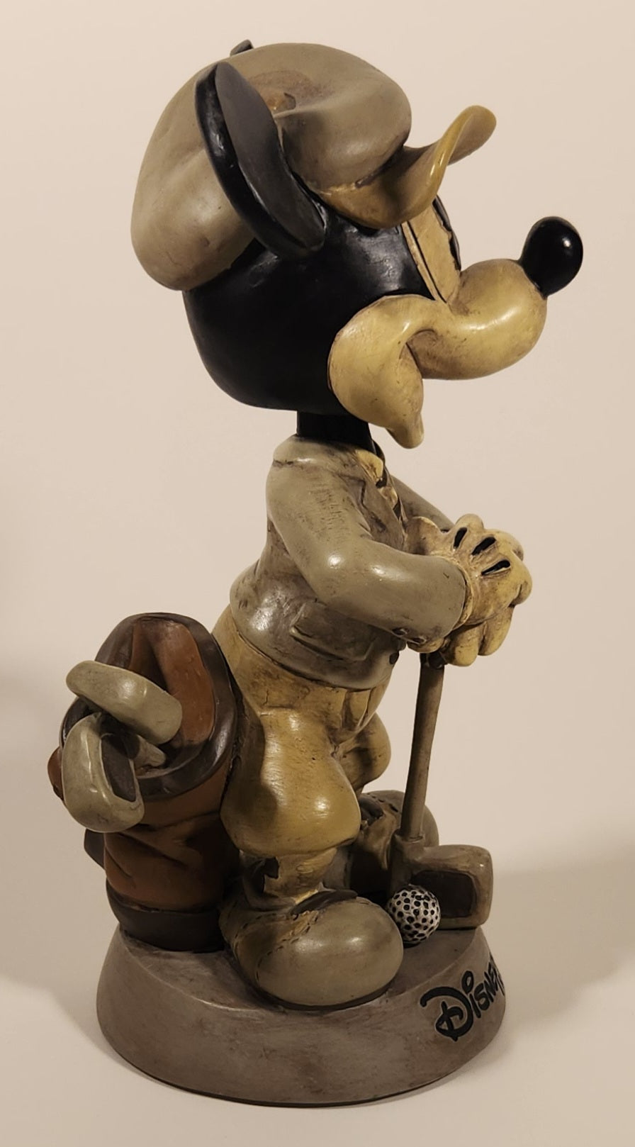 Disney Disneyland Resort Mickey Mouse Golfer 8 1/4" Heavy Resin Bobble-Head 4