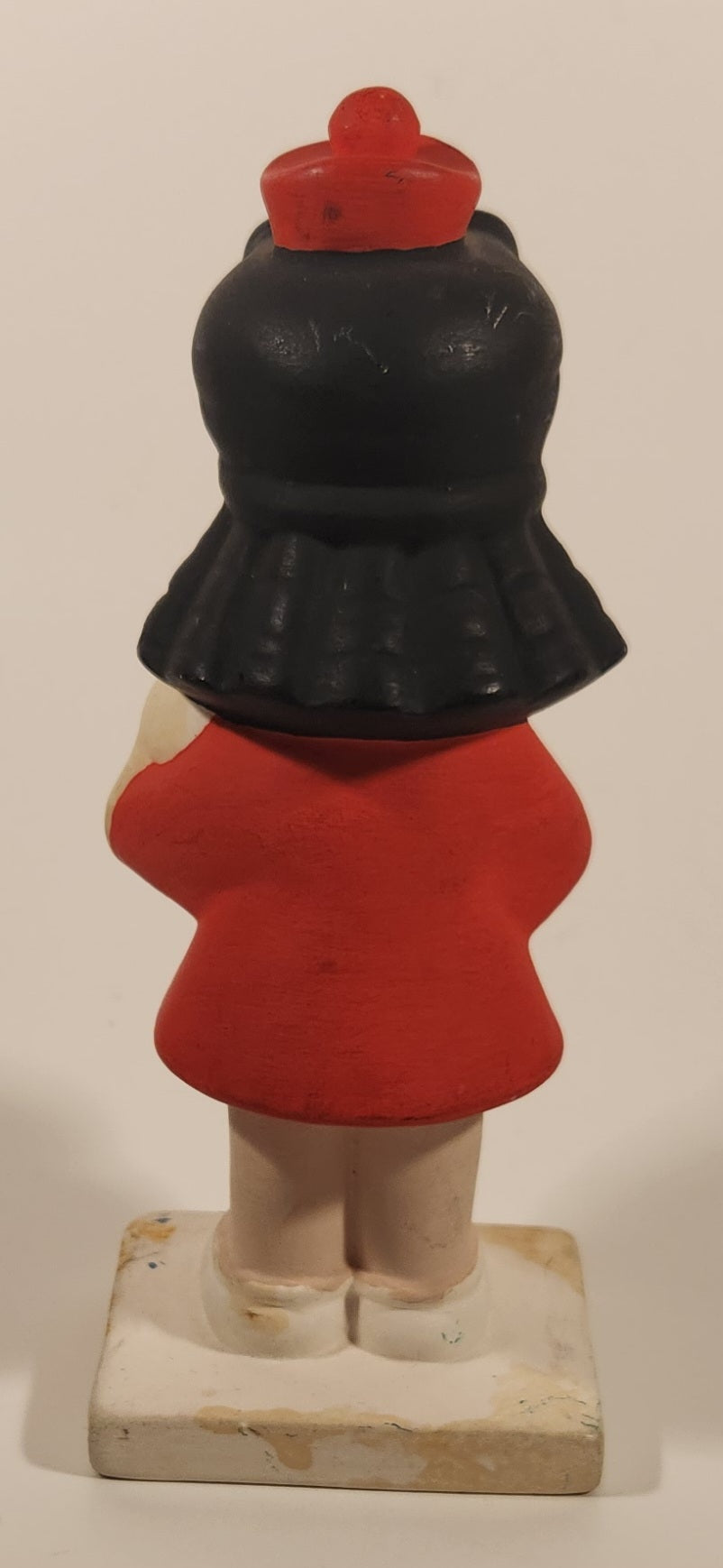 Vintage 1970s Little Lulu Holding Pal Puppy Dog 7 1/2" Hand Painted Ceramic Figurine 3