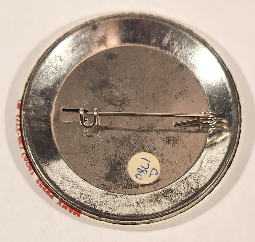 1985 Official Mark Of The Canadian Olympic Association 1967 Proud Sponsor 2 1/4" Round Button Pin 2