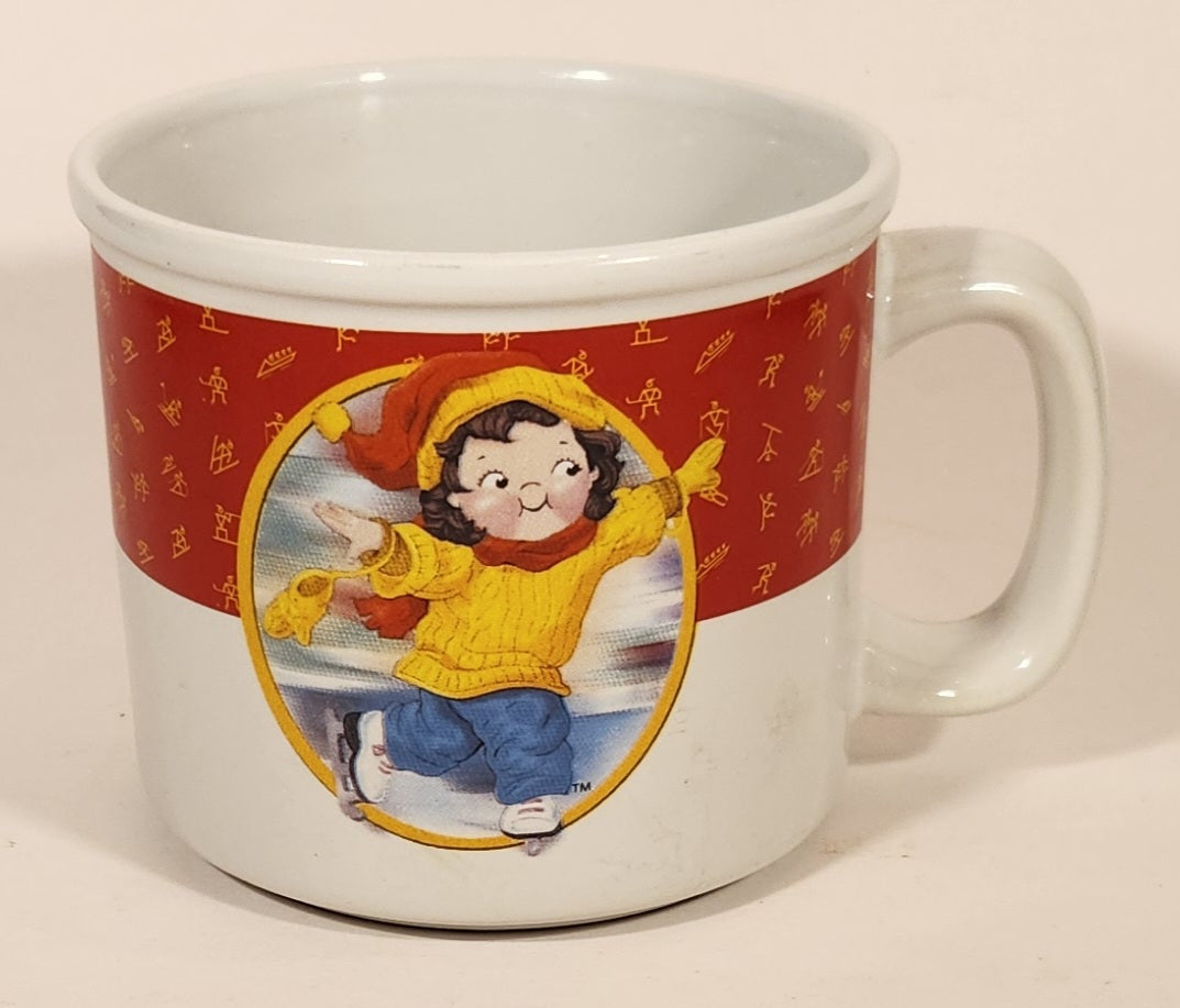 2002 Houston Harvest Gift Products Campbell's Soup Limited Edition 2002 Salt Lake City Winter Olympics U.S. Olympic "Skater" Ceramic Soup Mug