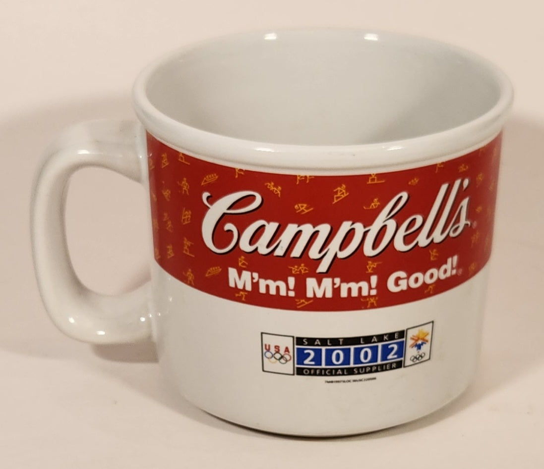 2002 Houston Harvest Gift Products Campbell's Soup Limited Edition 2002 Salt Lake City Winter Olympics U.S. Olympic "Skater" Ceramic Soup Mug 3
