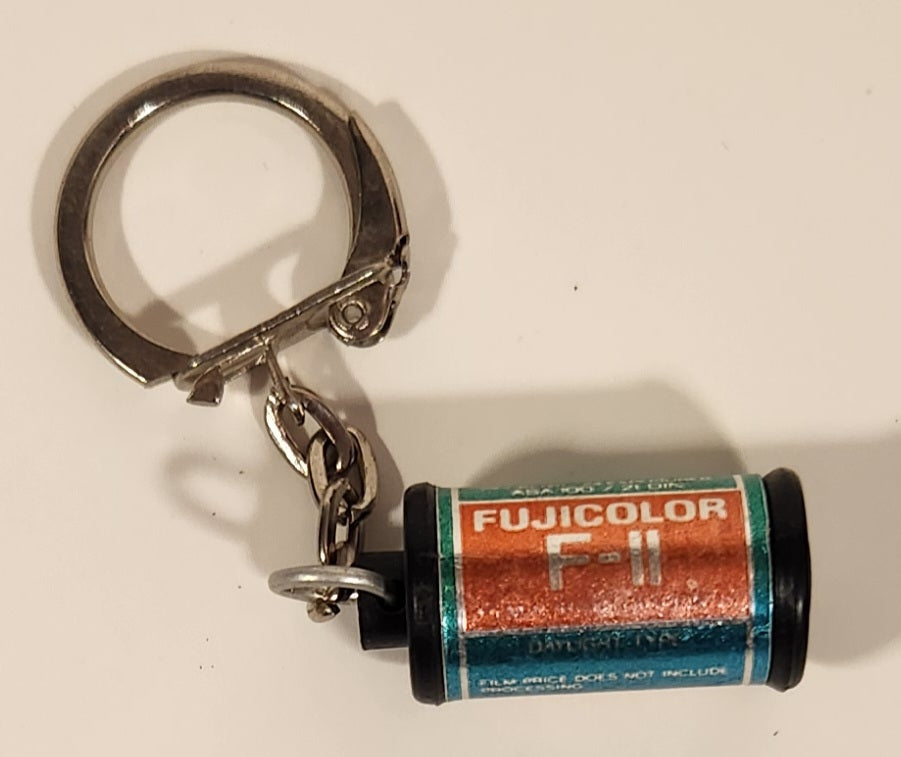 Vintage Fujicolor F-11 Miniature Film Canister Keychain