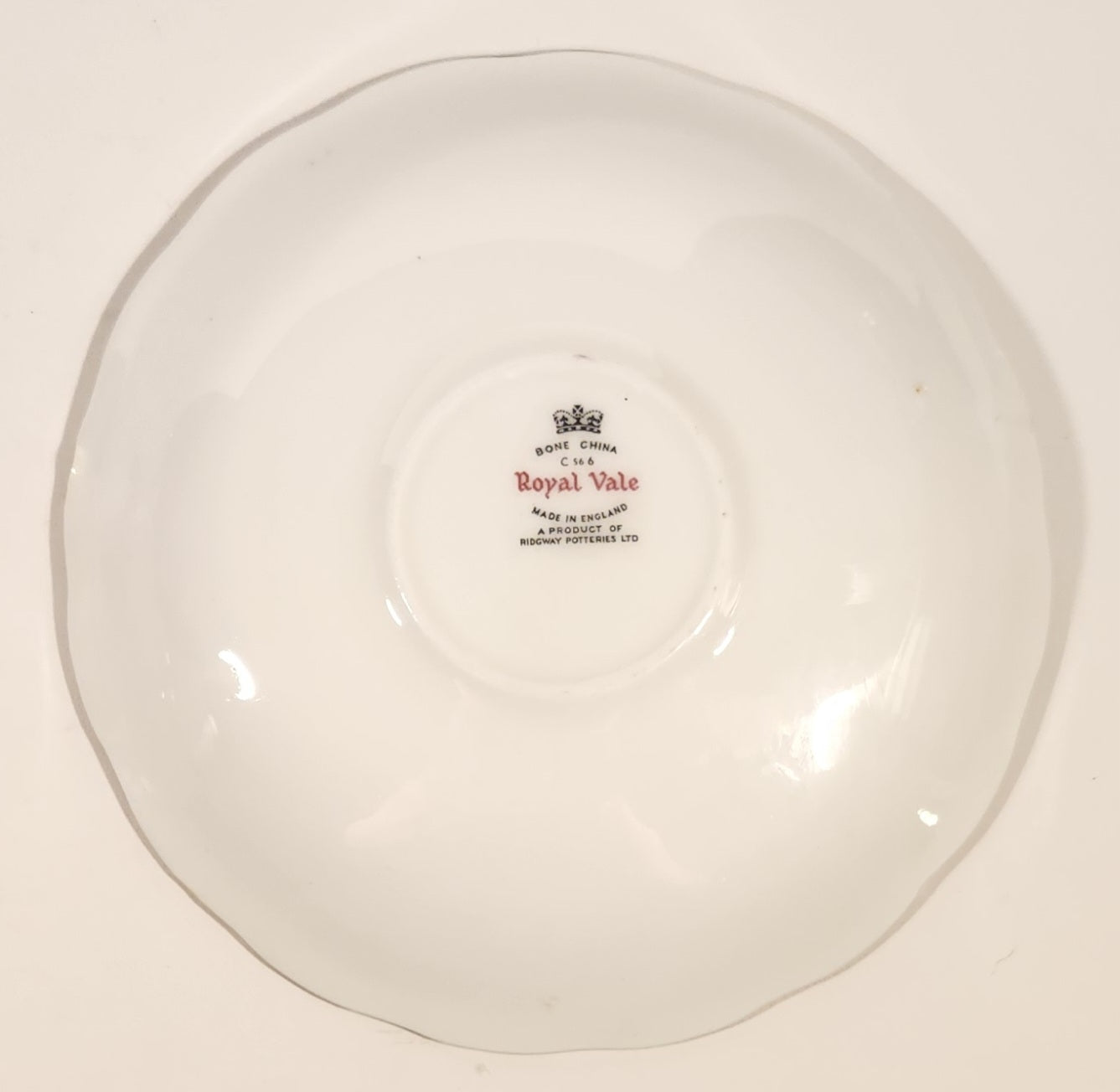 Vintage Ridgway Potteries Ltd Royal Vale Yellow Rose Flowers Tea Cup Saucer 4