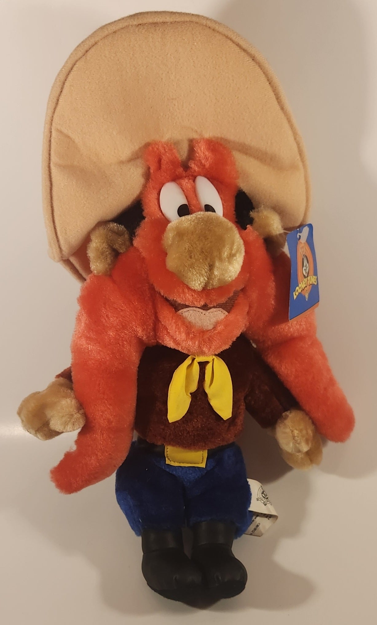 1997 Play By Play Ace Novelties Warner Bros. Looney Tunes Yosemite Sam 14" Tall Toy Stuffed Plush New with Tags