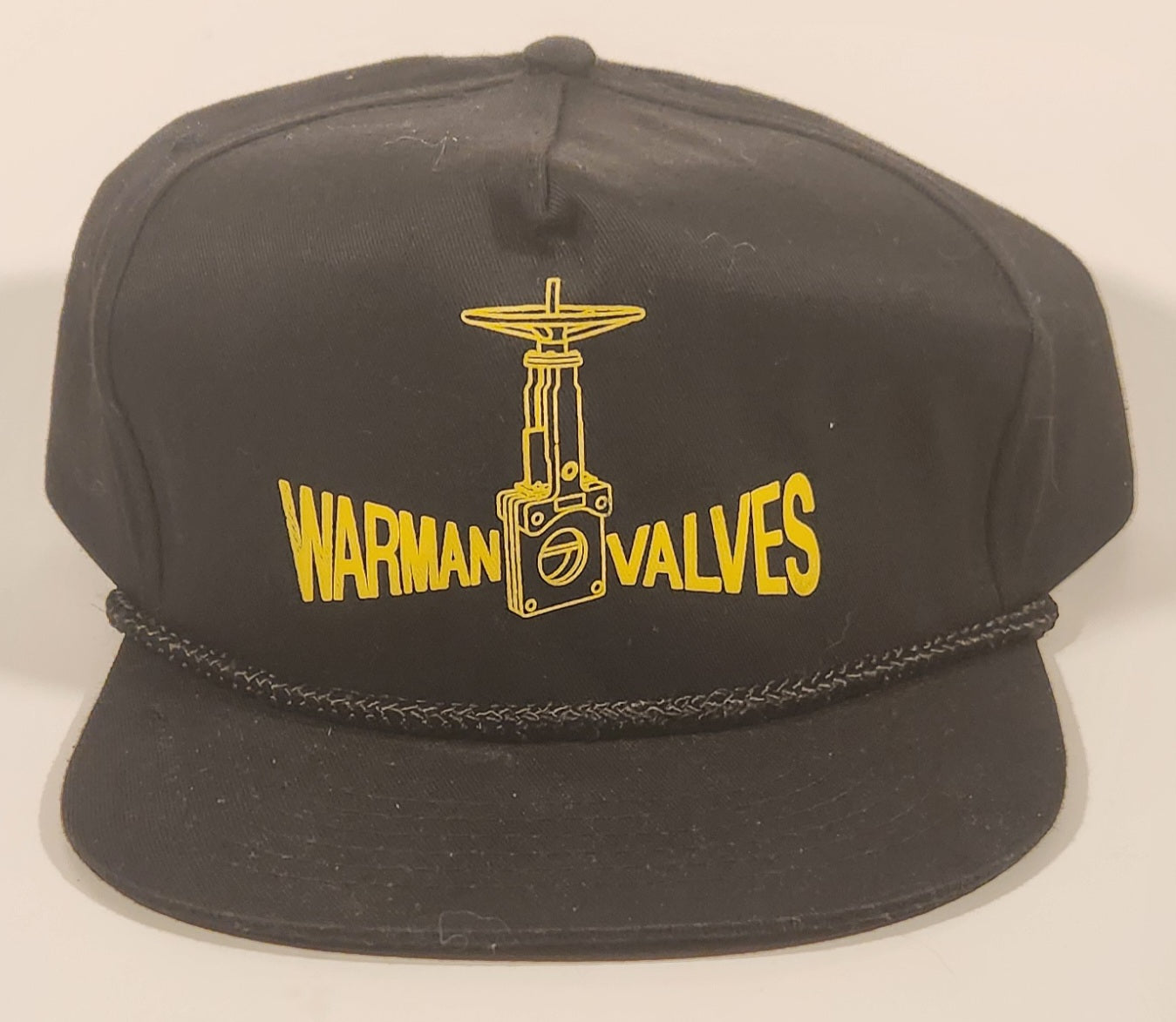 Vintage Warman Valves Black Snapback Trucker Cap Hat 2