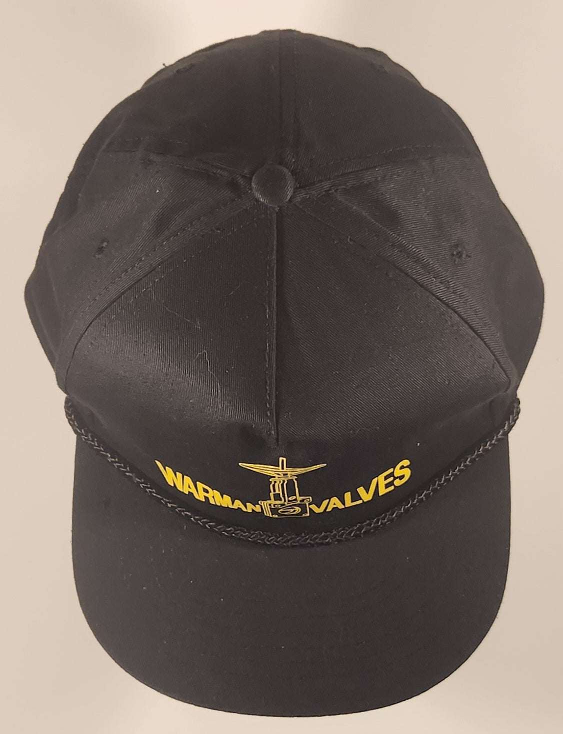 Vintage Warman Valves Black Snapback Trucker Cap Hat 6