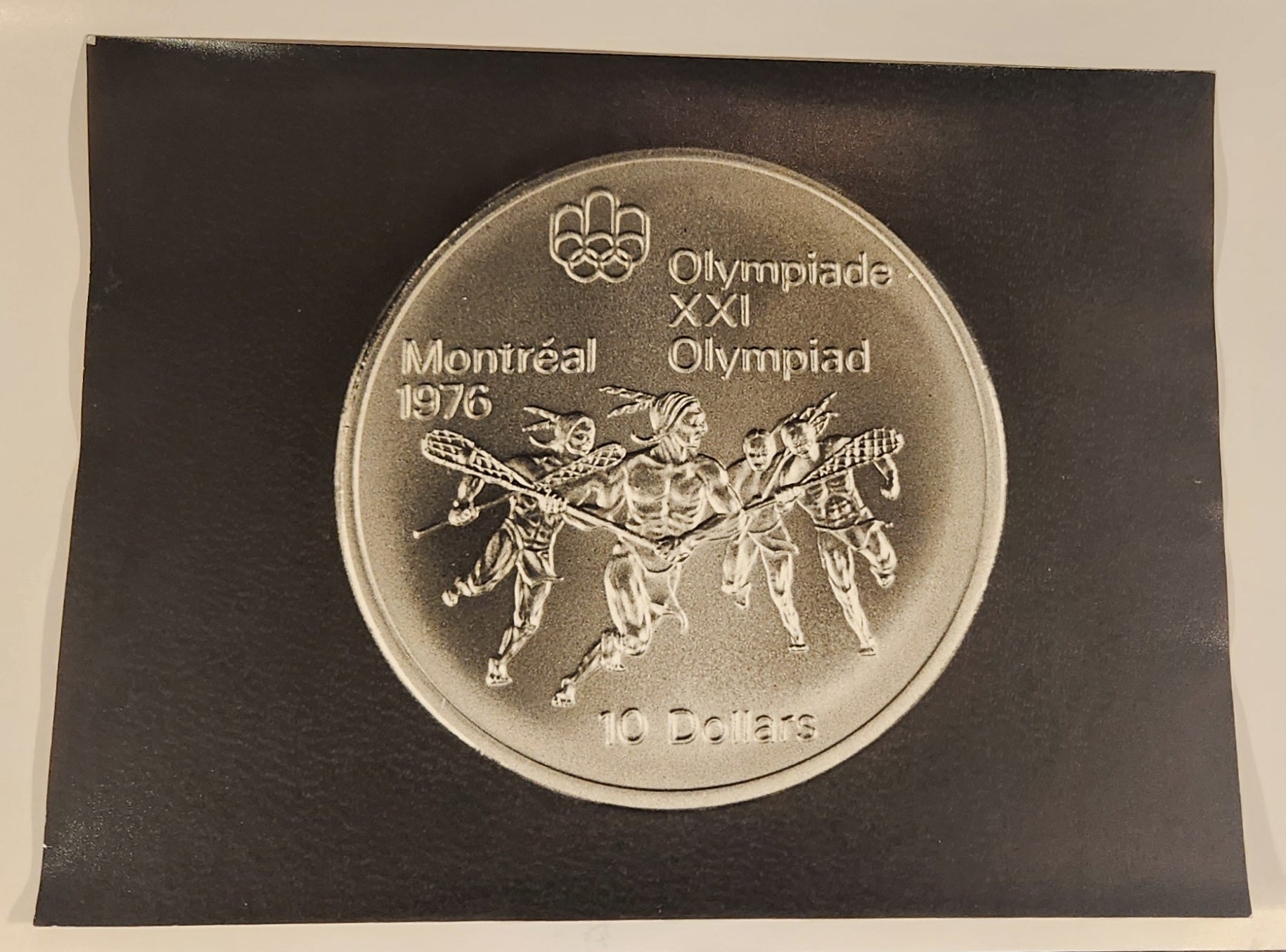 1976 Montreal Olympics XXI 10 Dollars Commemorative Coin 12" x 16" Advertisement Poster 2