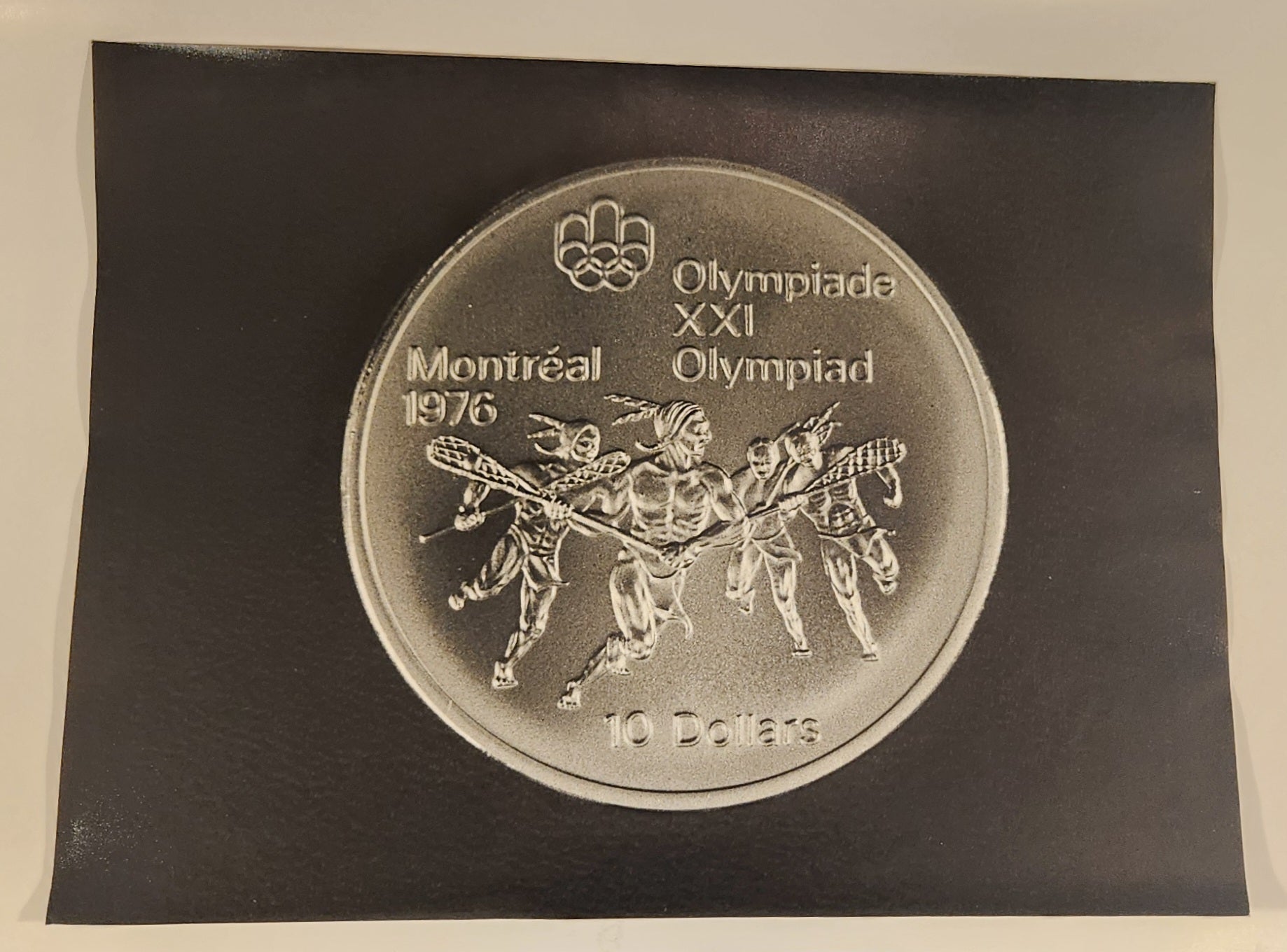 1976 Montreal Olympics XXI 10 Dollars Commemorative Coin 12" x 16" Advertisement Poster 2