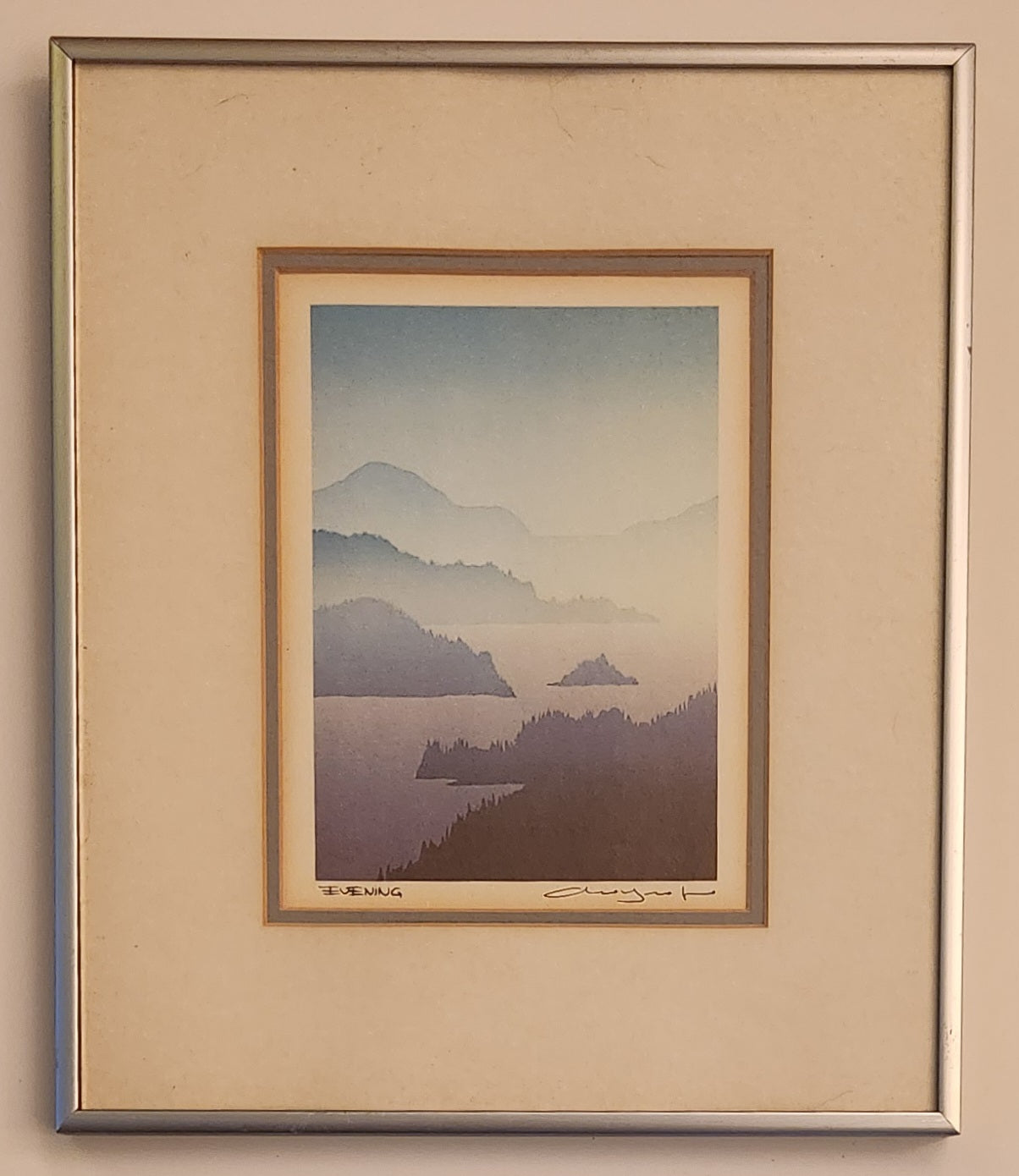 Peter and Traudl Markgraf "Evening" 10 3/4" x 12 1/8" Framed Art Print 2