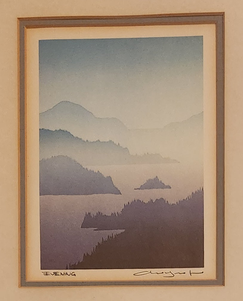 Peter and Traudl Markgraf "Evening" 10 3/4" x 12 1/8" Framed Art Print 3