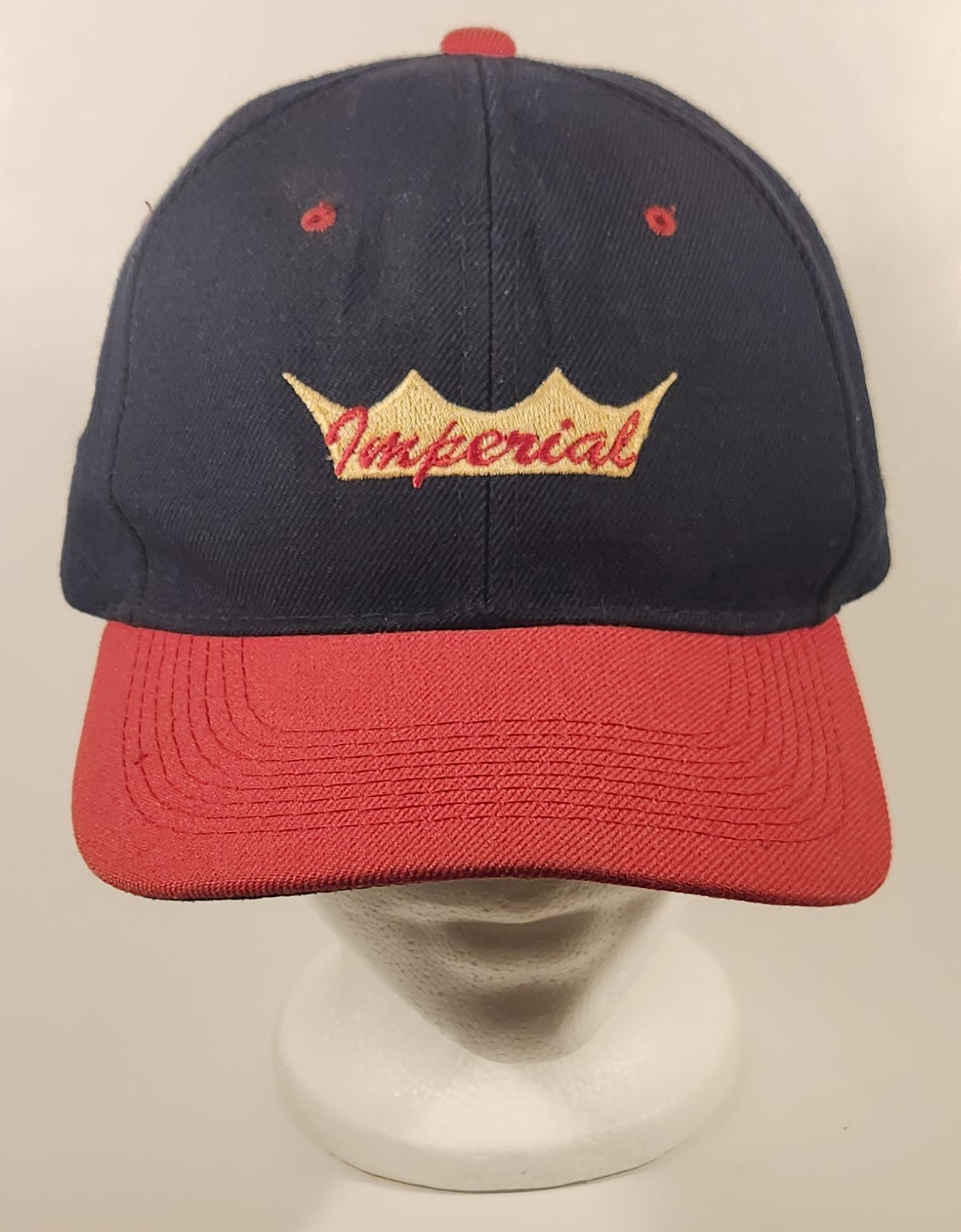 Imperial Manufacturing Group Safety First Black and Red Snapback Trucker Cap Hat