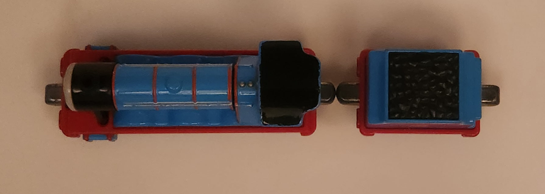 2012 Mattel Gullane Thomas The Train & Friends #4 Gordon with Coal Car Blue Magnetic Die Cast Toy Vehicle Set R9036 7