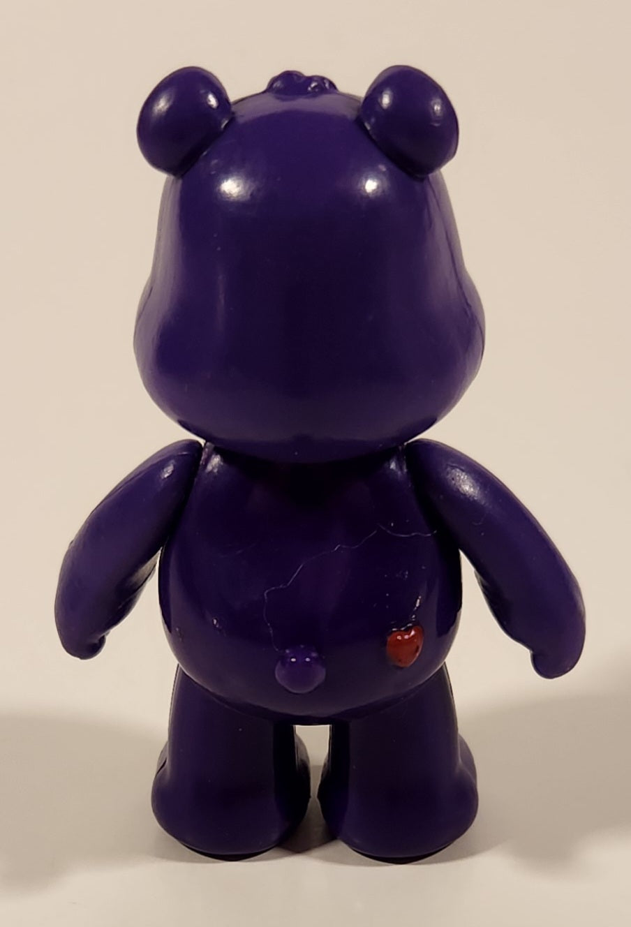 JP Just Play TCFC The Care Bears Rainbow Heart Bear Dark Purple 3" Toy Figure 2