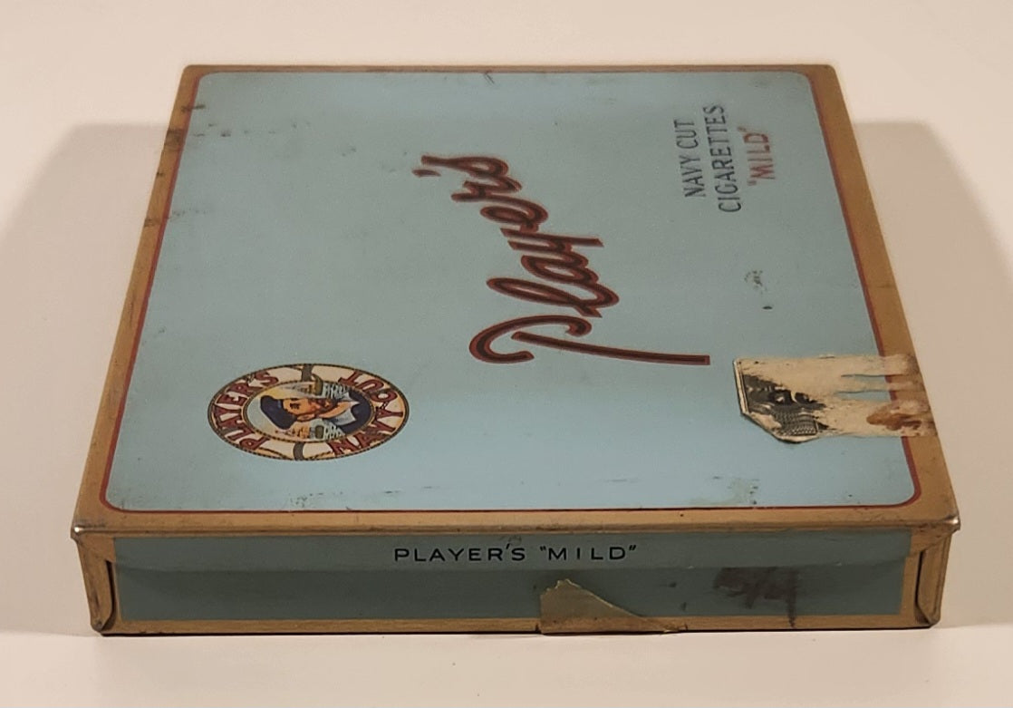Vintage 1950s Player's 50 Navy Cut Cigarettes "MILD" Tin Case 4